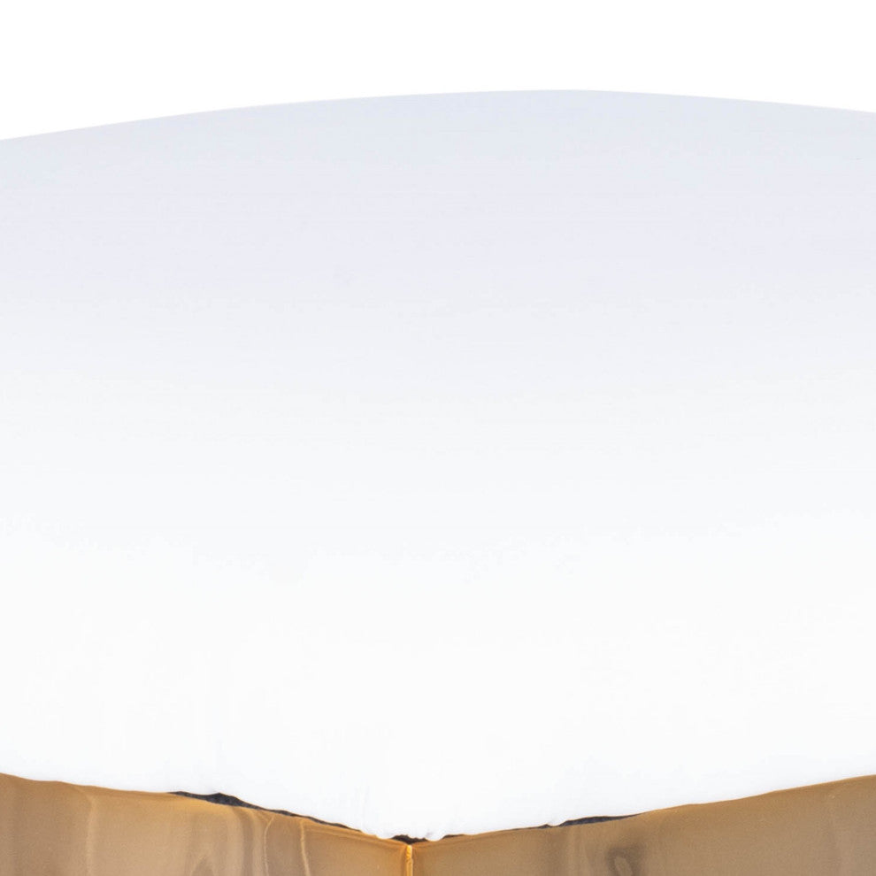 Acrylic and Polished Gold Counter Stool