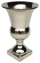 Serene Spaces Living Tall Nickel Pedestal Urn Vase, Measures 10.75" T & 7" Dia