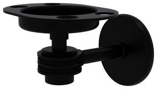 Satellite Orbit One Toothbrush Holder With Dotted Accents, Matte Black