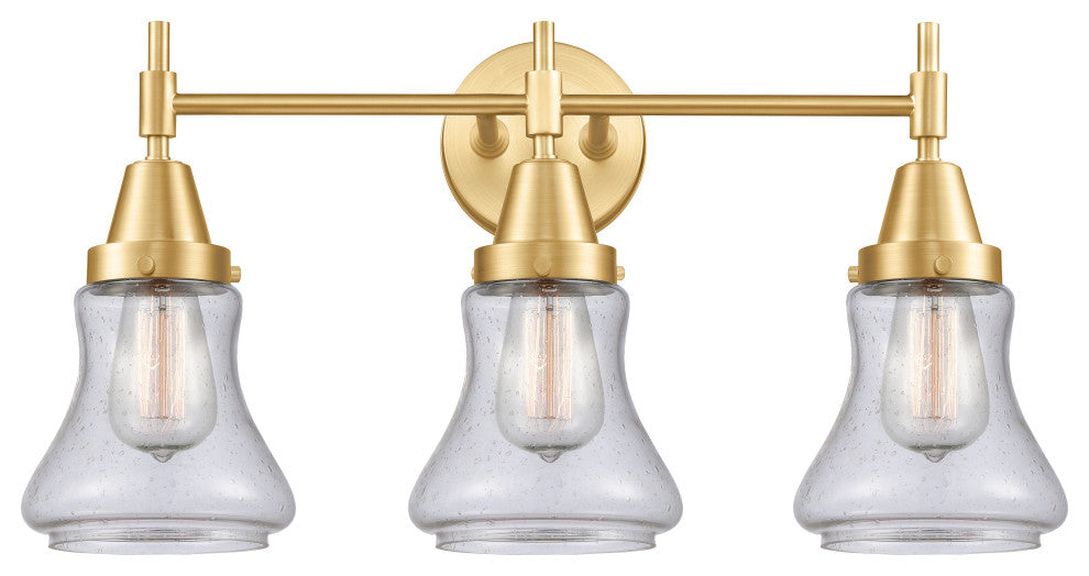 Innovations 447-3W-SG-G194-LED 3-Light Bath Vanity Light, Satin Gold
