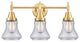Innovations 447-3W-SG-G194-LED 3-Light Bath Vanity Light, Satin Gold