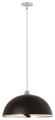 Zlite 1004P20-MB-CH 1-Light Pendant, Matte Black