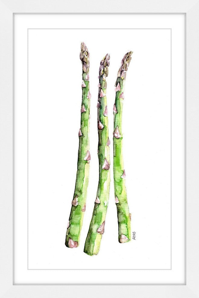 "Asparagus Stalks" Framed Print by Rachel Byler
