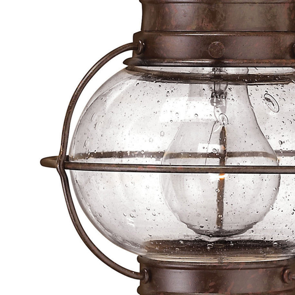 Hinkley Cape Cod 14" Extra Small Outdoor Wall Mount Onion Lantern, Sienna Bronze