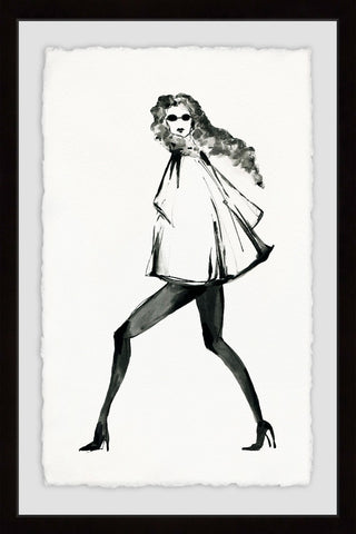 "NY Strut" Framed Painting Print, 16"x24"