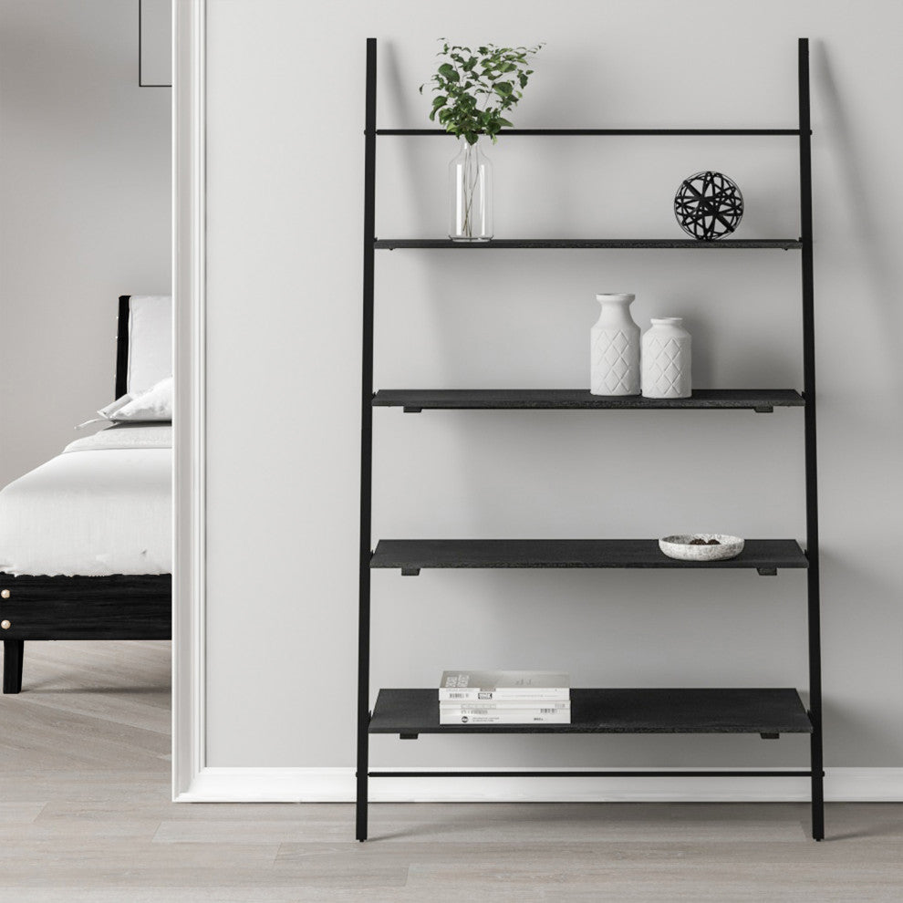 Lasalle Ladder Shelf, Black