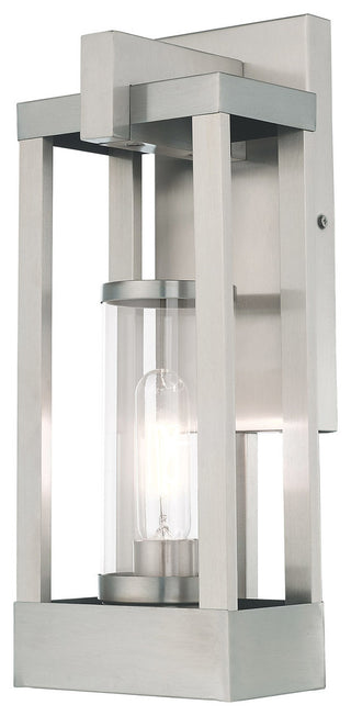 Livex Lighting Brushed Nickel 1-Light Outdoor Wall Lantern