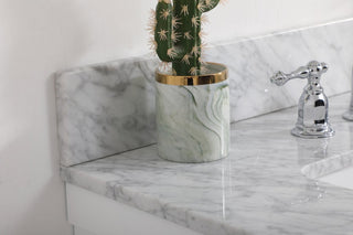 Home Living 22" Farmhouse White-Light Bathroom Vanity