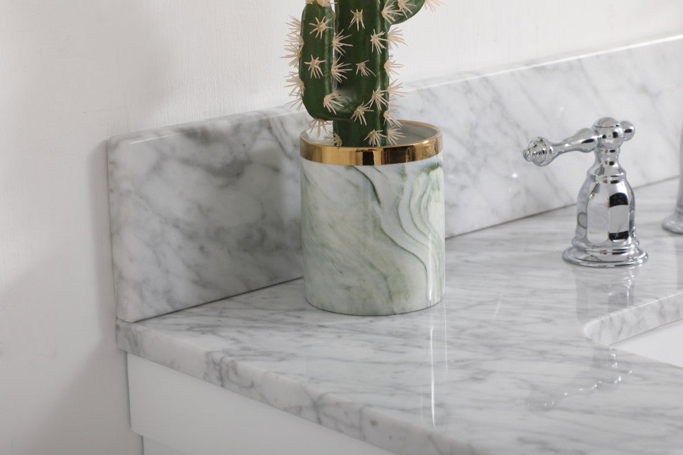 Home Living 22" Farmhouse White-Light Bathroom Vanity