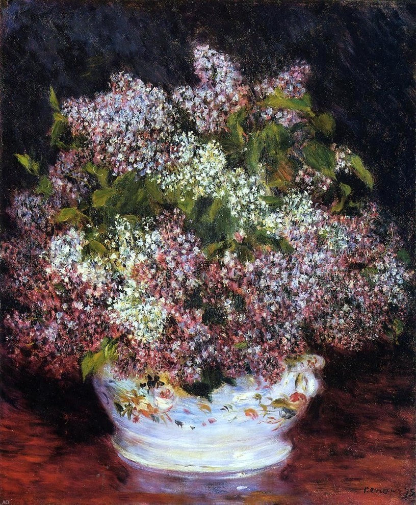 Pierre Auguste Renoir Bouquet of Flowers Premium Canvas Print