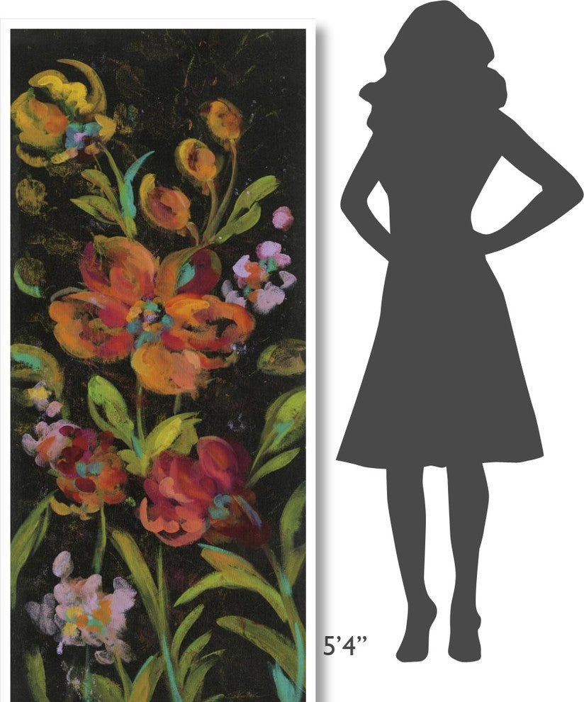 "July Garden Trio I" Digital Paper Print by Silvia Vassileva, 32"x77"