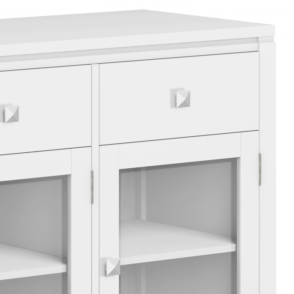 Cosmopolitan Solid Wood Sideboard Buffet, White