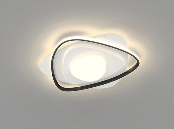Triangle Creative Acrylic LED Ceiling Light For Bedroom, Living Room, Orange