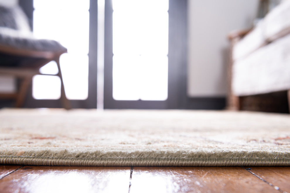 Unique Loom Green Hickory Voyage 4' 0 x 4' 0 Square Rug
