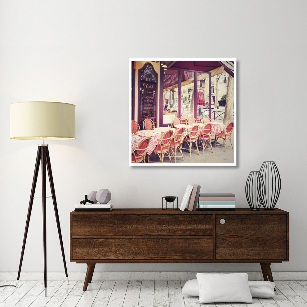 "Cafe le Dome" Digital Paper Print by Laura Marshall, 42"x42"