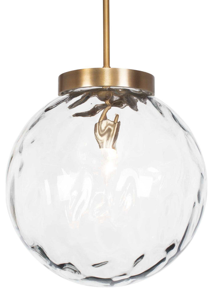 Uttermost Gaia 1 Light Watered Glass Pendant