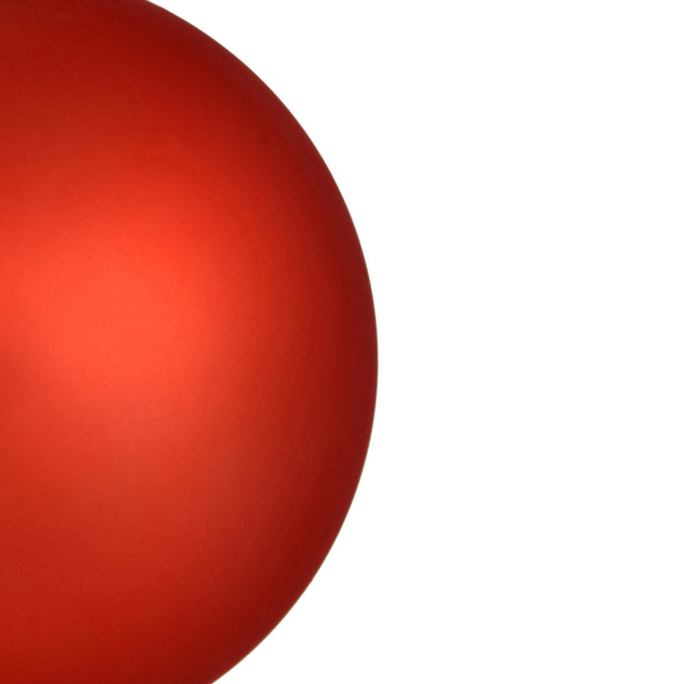 Vickerman N591039Dmv 4" Bittersweet Matte Ball Ornament, 6 Per Bag