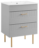 Daybreak 24" Bathroom Vanity, Light Gray