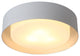 Lynch White and Silver Flush Mount Ceiling Light