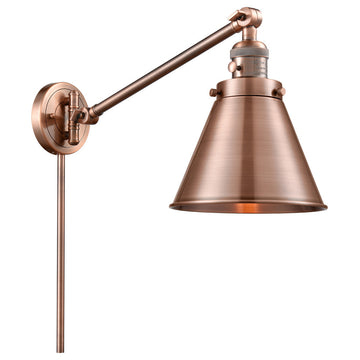 Appalachian Swing Arm With Switch, Antique Copper, Antique Copper