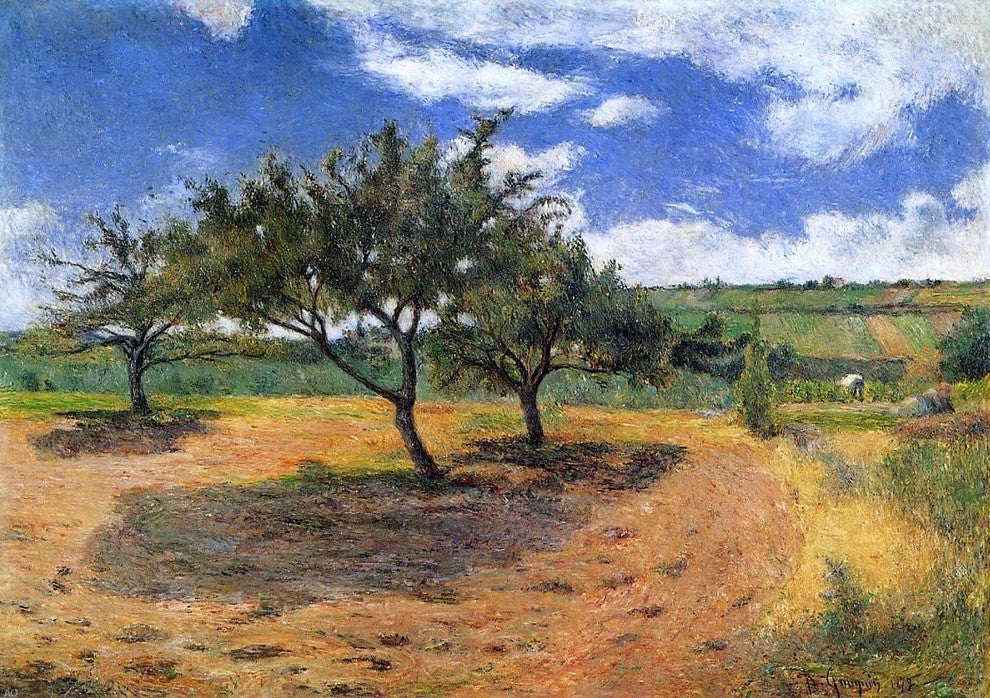 Paul Gauguin Apple Trees at l'Hermitage Wall Decal