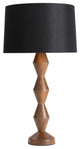 Crew Walnut Buffet Lamp, Black Shade