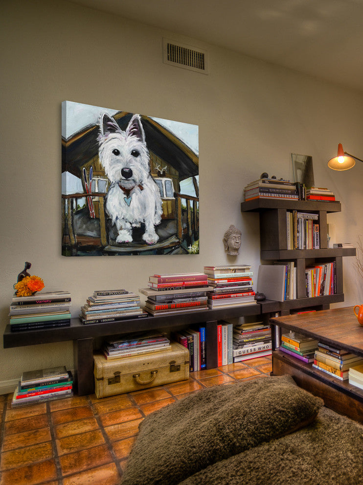 "Dash In Cabin" Painting Print on Canvas by Tori Campisi