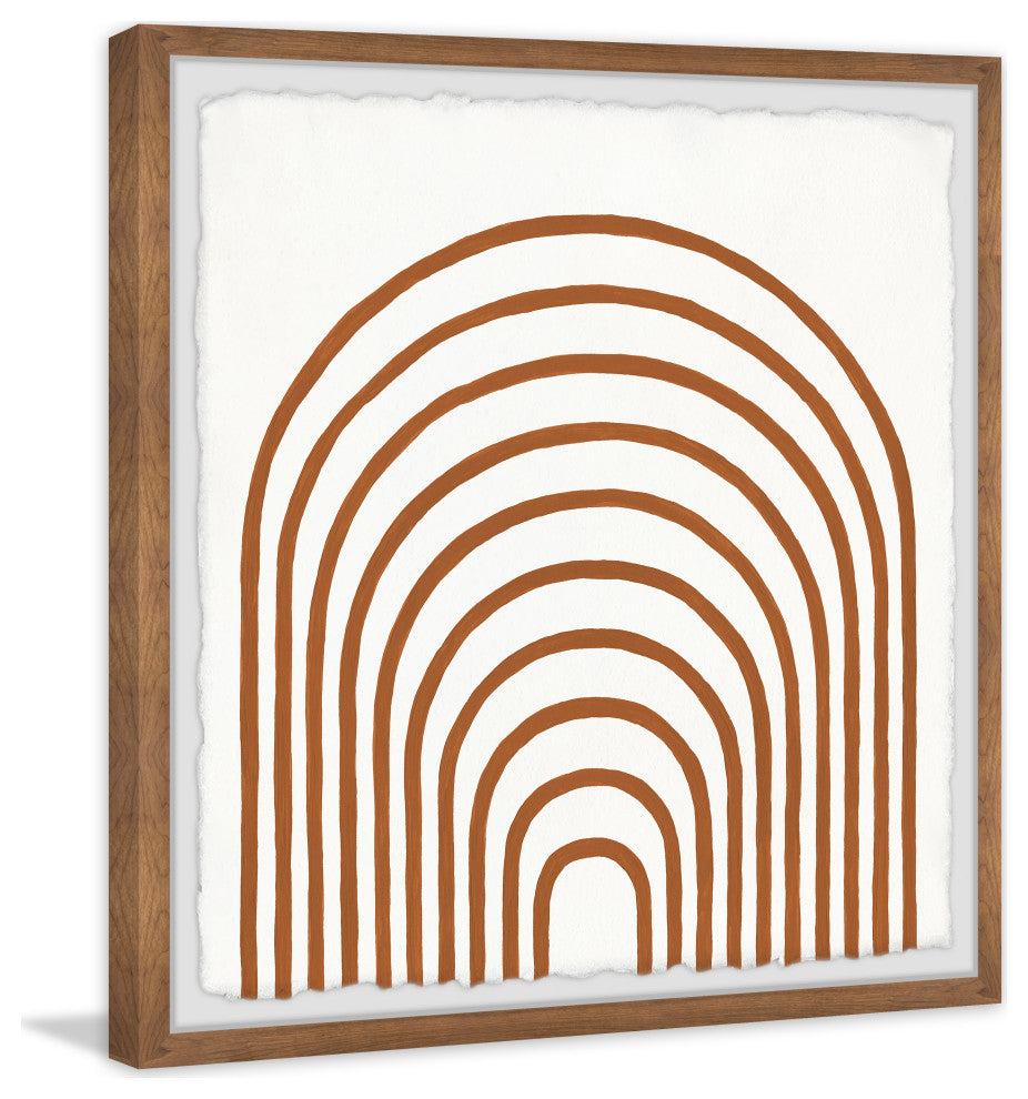 "Tunneled Archway" Framed Painting Print, 24x24