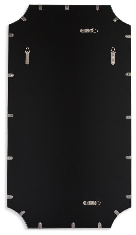 Uttermost Lennox Black ScallopeDecorner Mirror