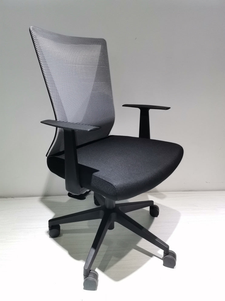 Hobart Low Back Revolving Ergonomic Office Chair, Black