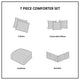 Madison Park Sateen Printed 7-Piece Comforter Set, California King