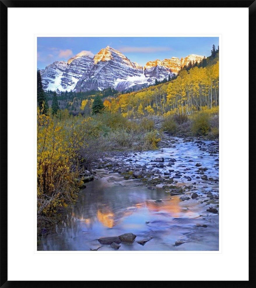 "Maroon Bells and Maroon Creek, Colorado"  by Tim Fitzharris, 26x30"