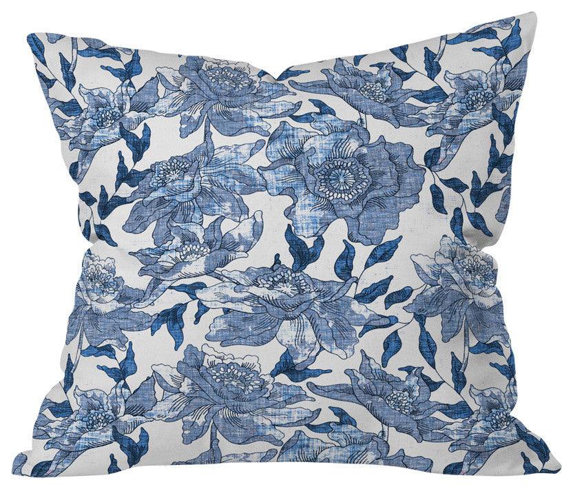 Holli Zollinger Summertime Indigo Throw Pillow