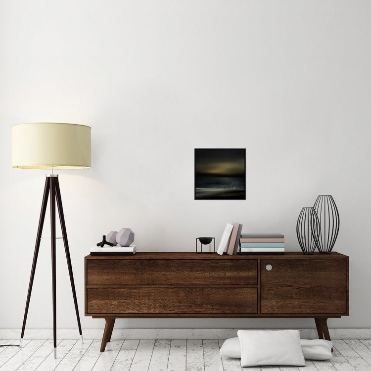 "Northern Wind" Framed Canvas Giclee by Piet Flour, 17x17"
