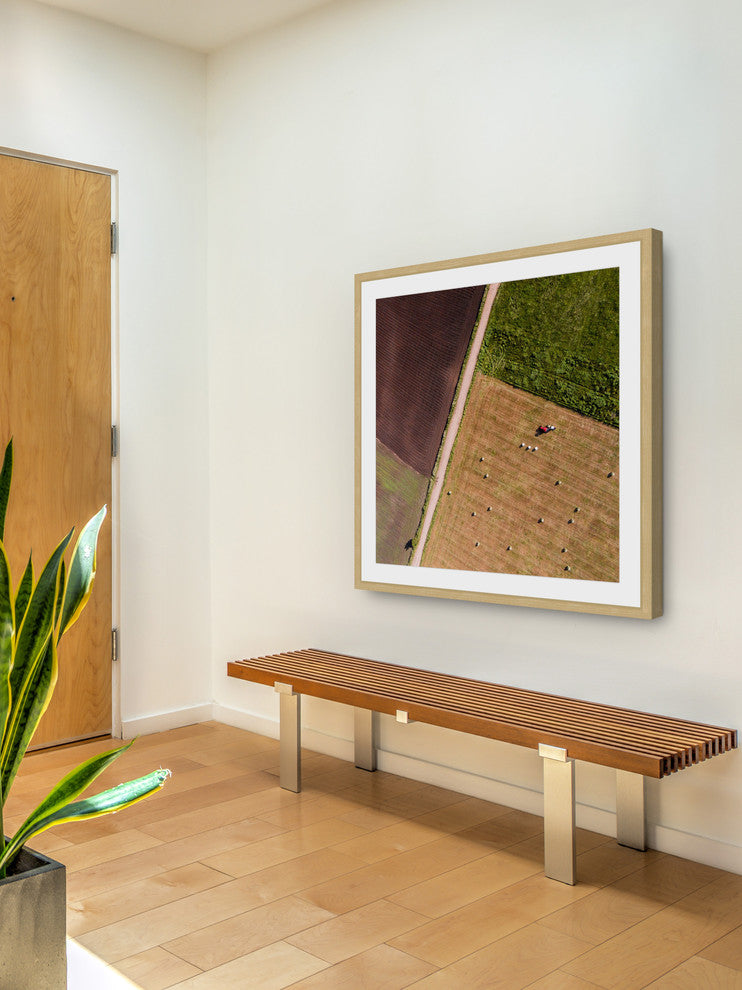 "Farm Land" Framed Print by Karolis Janulis