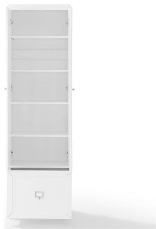 Crosley Furniture Harper Wood Convertible Pantry Closet in White