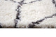 Oasis Cosima White and Dark Gray Polyester Area Rug