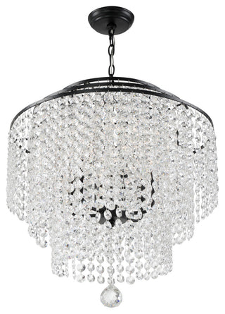 Gabrielle 6-Light Matte Black Chandelier