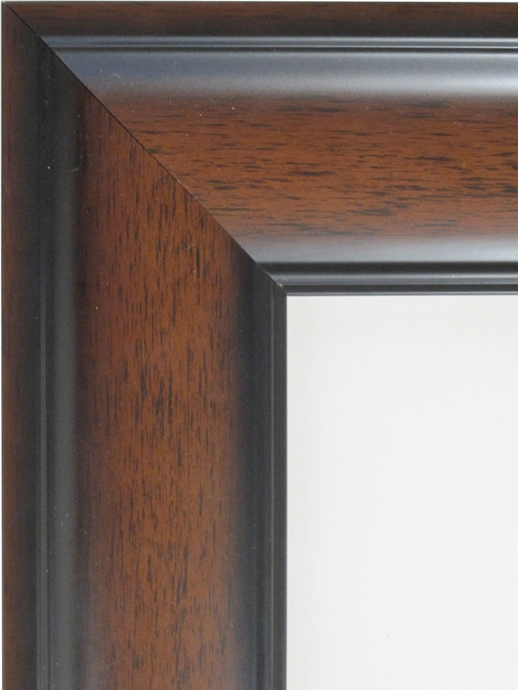 Wall Mirror Choose your Custom Size, Cyprus Walnut