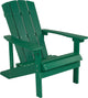 Charlestown All-Weather Poly Resin Wood Adirondack Chair in Green