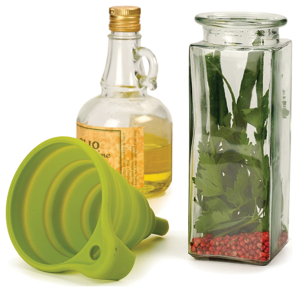 Silicone Funnel - Collapsible - Green