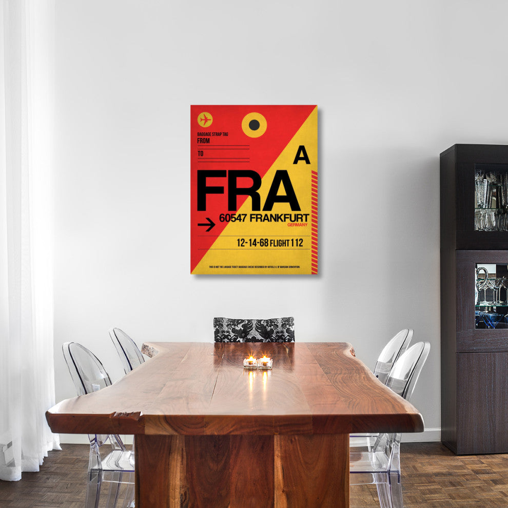 "FRA Frankfurt Luggage Tag 2" Fine Art Print
