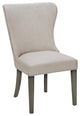 Madison Park Signature Helena Winged Dining Side Chair, Cream, Dining Chair
