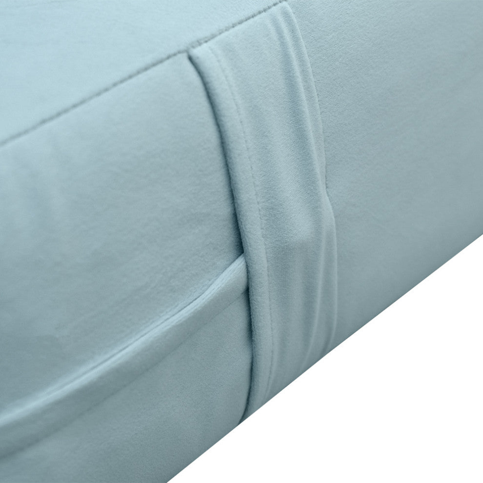 Knife Edge 6" Twin-XL 80x39x6 Velvet Indoor Daybed Mattress |COVER ONLY|-AD355