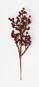 11" Weatherproof Berry Spray, Burgundy, Set of 3