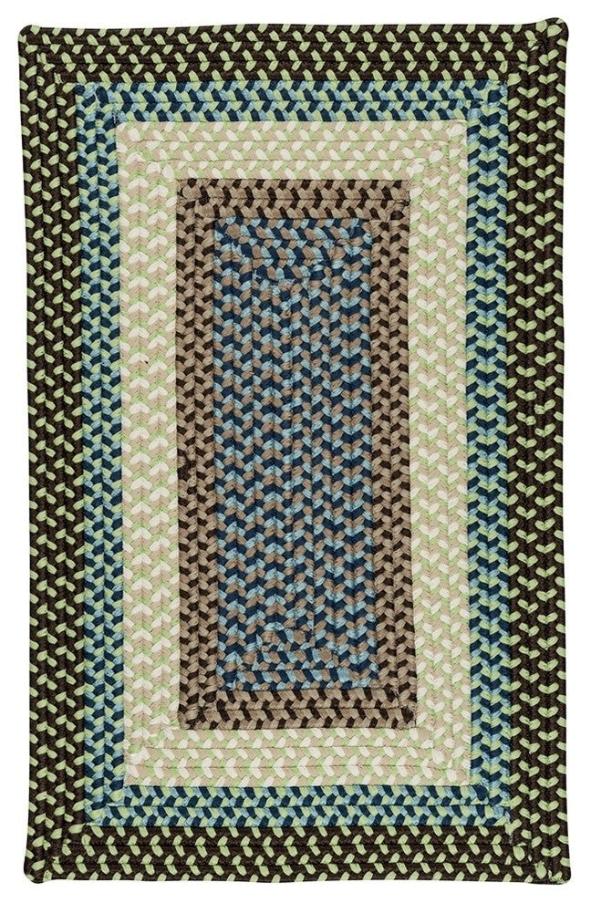 Montego MG89 Bright Brown Indoor/Outdoor Area Rug, Rectangular 5'x8'