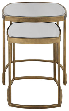Uttermost - 22957 - Nesting Tables, Set Of 2 - Vista - Antique Gold