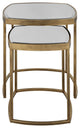 Uttermost - 22957 - Nesting Tables, Set Of 2 - Vista - Antique Gold