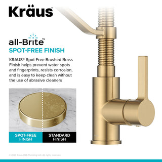 KRAUS Britt Commercial Style 2-Function 1-Handle Pull Down Kitchen Faucet BB