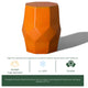 Oct Matrix Stool, Bright Orange 15x18